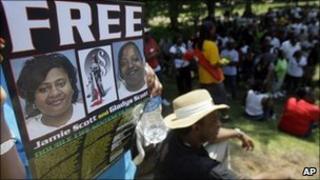 September 2010 protest for Scott sisters in Mississippi