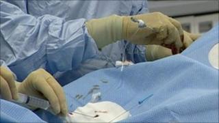 Heart operation taking place (Library picture)