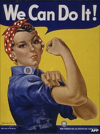 A Rosie the Riveter poster