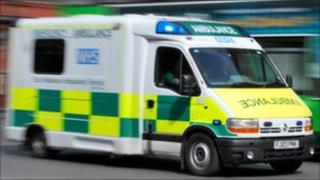 ambulance on the road