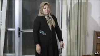 Sakineh Mohammadi Ashtiani arrives for a news briefing, in the northwestern city of Tabriz, Iran, 1 January, 2011
