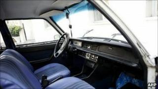 President Ahmadinejad's Peugeot 504, undated photo.