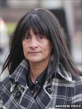Miriam Beard arriving at Mold Law Courts