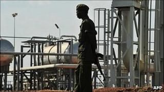 Oil facility in Southern Sudan (file image)