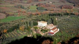 Luca Sanjust's villa and vineyards in Tuscany, 2010