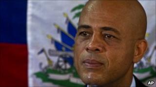 Michel Martelly on 14 December 2010