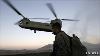 Helicopter carrying Joe Biden lands in Wardak province