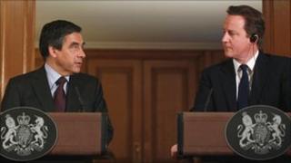 Francois Fillon and David Cameron