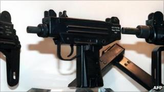 Uzi sub-machine guns