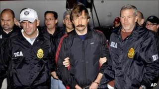 US Drug Enforcement Administration escorting Mr Bout