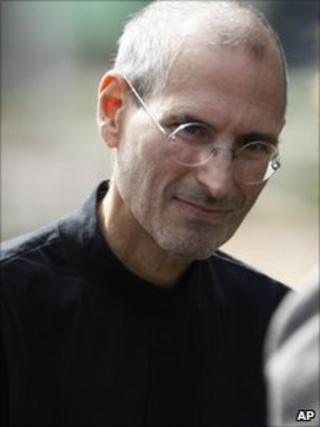 Стив Джобс, изображенный в октябре 2010 года