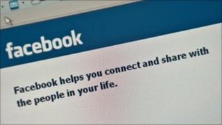 Facebook homepage