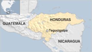 Map of Honduras