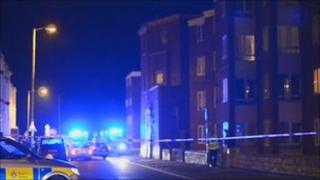 Folkestone stabbing scene