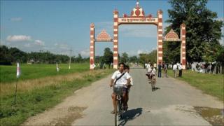 Beginning of the Stilwell Road in Assam, India