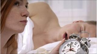 Woman unable to sleep
