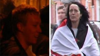 The two people being sought by police