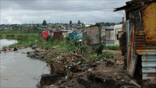 Themba Khoza informal settlement