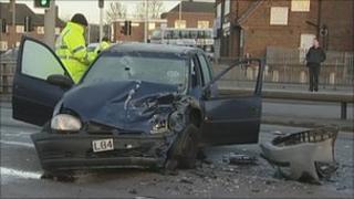 Crash scene