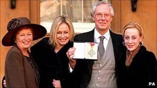 Diana and Barry Norman with their daughters, Samantha and Emma, in 1998