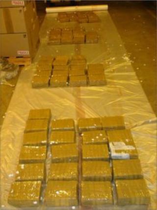 Heroin bricks