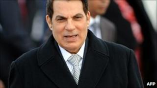 Former Tunisian President Zine al-Abidine Ben Ali (file image)