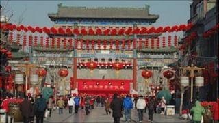 Qianmen's main street