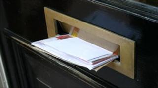Post in a post box