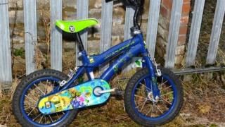 Bike which had bomb left on it