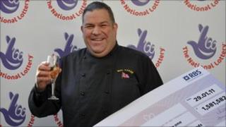 Lotto winner Neil Baker