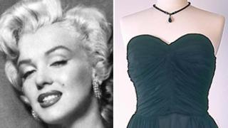 Marilyn Monroe's dress on display at Portsmouth museum - BBC News