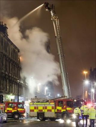 Scene of the fire