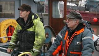 Richard Morgan and Brian Wright on board Chloe-Paige
