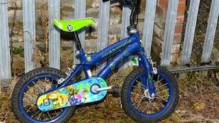 Bike which had bomb left on it
