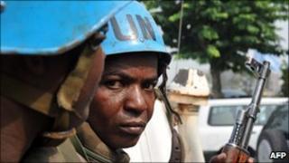 UN peacekeepers in Ivory Coast