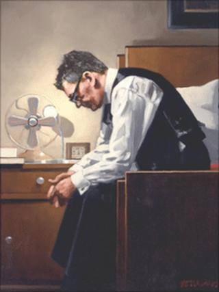 The Weight, a self-portrait by Jack Vettriano