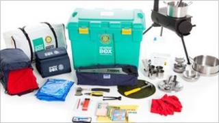 ShelterBox box and contents