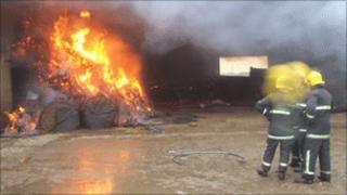 Donegal farm fire