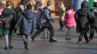 Children in a playground