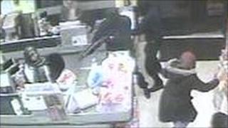Armed robbery CCTV image