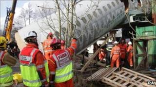 Crews taking part in Exercise Dakota