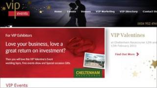 The event advertised on the VIP Events website