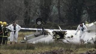 crashed aircraft