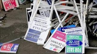 For sale signs