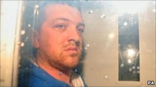Carl Whant, 26, arriving at Caerphilly Magistrates' Court on Monday