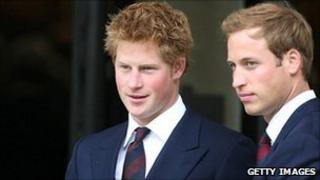 Princes Harry and William