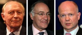 Lord Kinnock, Michael Howard, William Hague