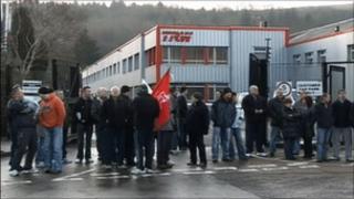 Protest at TRW