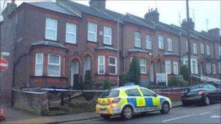 Police cordon in Ashton Road