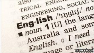 English in dictionary